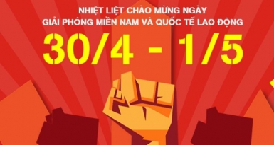 Chào mừng đại Lễ 30/4 - 1/5